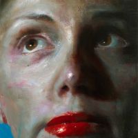 60x45 oil on wood 2014 GIRL IN RED LIPS 60x45 oil on wood 2014 GIRL IN RED LIPS