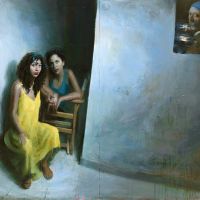 sissy s curly hair 170x210cm oil on linen 2014 sissy s curly hair 170x210cm oil on linen 2014